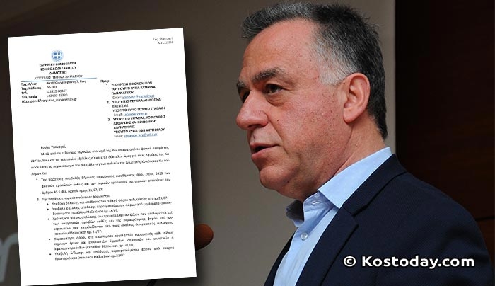 “Παρέμβαση του Δημάρχου Κω στο Υπουργείο Οικονομικών. Ζητά παράταση των φορολογικών και ασφαλιστικών υποχρεώσεων για πολίτες και επιχειρηματίες της Κω.”