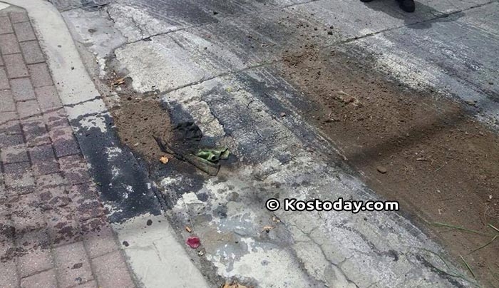Παραλίγο ατύχημα με χυμένα λάδια στην Μεγ. Αλεξάνδρου (φωτό)