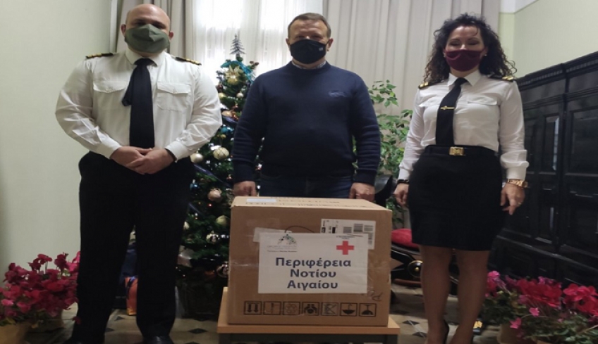 Παράδοση φορτίου rapid tests στο Λιμενικό Σώμα Δωδεκανήσου από την Περιφέρεια