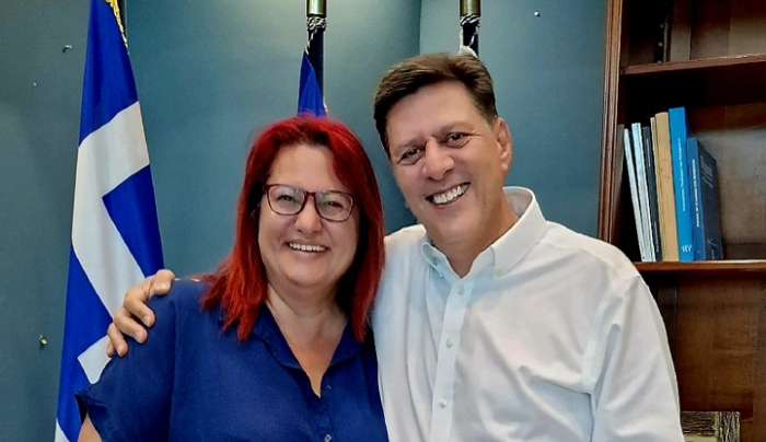 Συνάντηση της δημάρχου Τήλου με τον υπουργό Ναυτιλίας και Νησιωτικής Πολιτικής