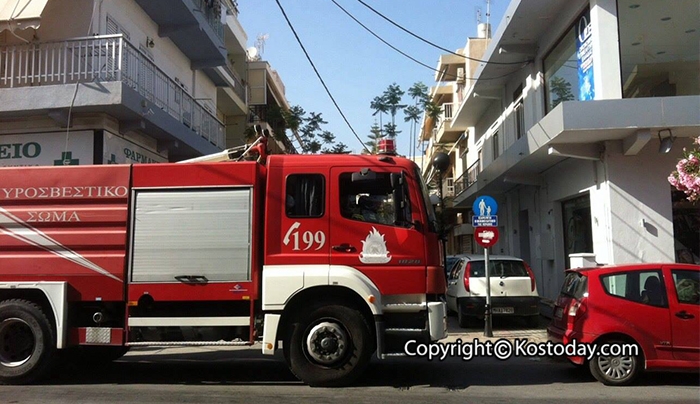 ΕΚΤΑΚΤΟ: πυρκαγιά σε κεντρικό εστιατόριο της πόλης της Κω (φωτό)