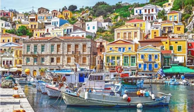 Η φωτογραφία - ζωγραφιά είναι από τη μαγευτική Σύμη