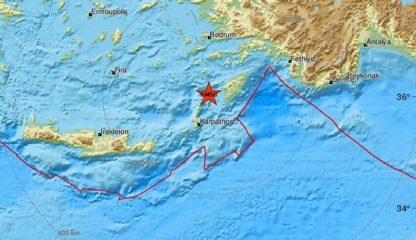 Σεισμός 4,2 Ρίχτερ κοντά στη Ρόδο