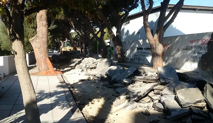 Ξεκίνησαν τα έργα ανάπλασης στην οδό Αρτεμησίας
