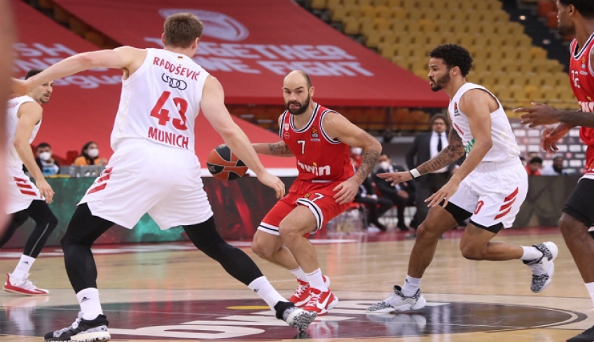 Euroleague: Νίκη οκτάδας επί της Μπάγερν ο Ολυμπιακός με 84-82